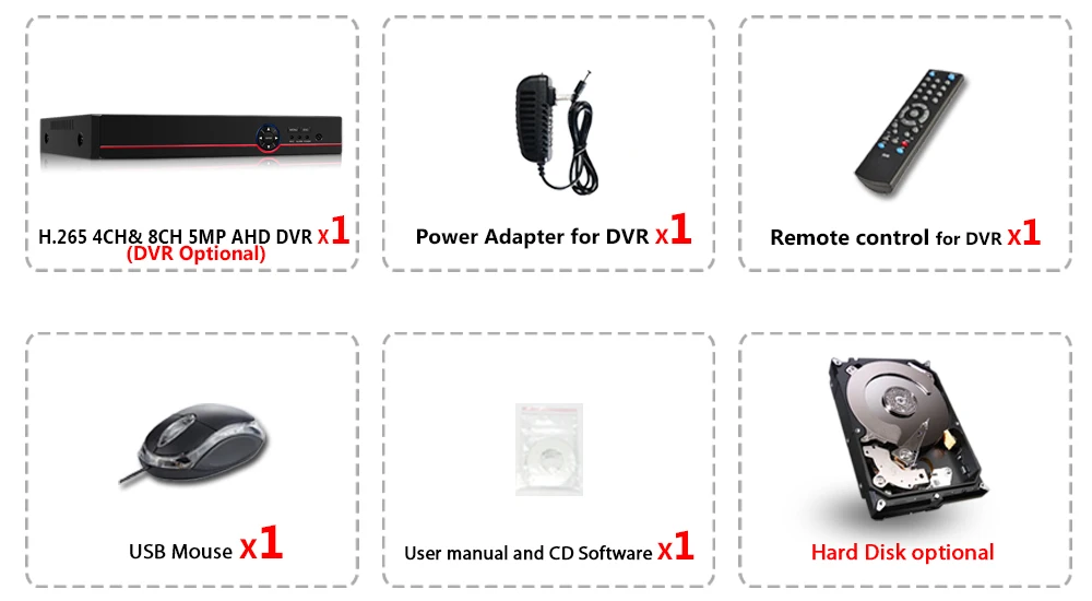 6 в 1, 4CH, 8CH, 5MP, 4MP, 1080 P, AHD DVR, камера видеонаблюдения, CCTV, 3g, wifi, гибридный видеорегистратор, NVR для аналоговой AHD CVI, TVI, IP камера