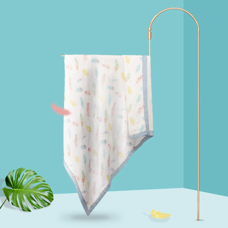BabyGreat ребенок пеленатель Одеяло Four seasons универсальный бамбукового волокна и хлопка получения Одеяло s Дети замороженная Эльза и Анна постельные принадлежности для новорожденных Одеяло s - Цвет: feather