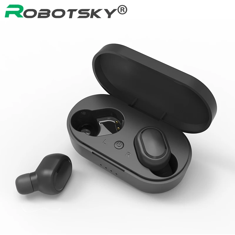 Robotsky TWS-M1 беспроводные Bluetooth наушники стерео гарнитура с микрофоном Bluetooth 5,0 бас-наушники