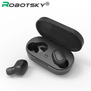 

Robotsky TWS-M1 Wireless Bluetooth Earphone Stereo Handsfree Earbuds Headset With Mic Bluetooth 5.0 Headphones Bass Earphones