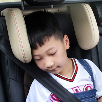 

Black Fashion Car Sleep Side Headrest Long-distance Travel Sleeping Pvc Car Leather Start Sponge Headrest Pvc Special Leath #LR5