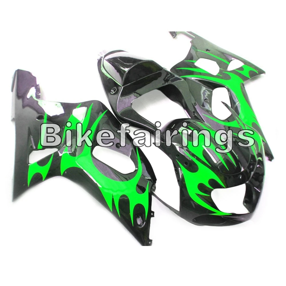 Мотоцикл тело работа для Suzuki GSXR600 2000 2001 2002 2003 обтекатели GSXR750 00 01 02 03 рамы кузова K1 00 01 02 03 черного и зеленого цвета