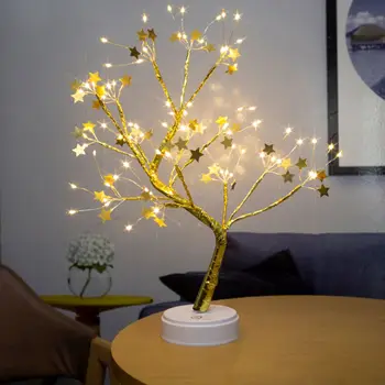 

1pc Creative Tree Shape Night Lamp Desktop Night Light Night Light Desktop Lamp for Home Room