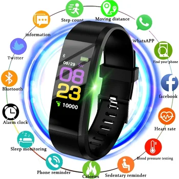 

Waterproof Smart Watch Heart Rate Blood Pressure Smart Band Fitness Tracker Smartband Bluetooth watch Men Women Smart Watch
