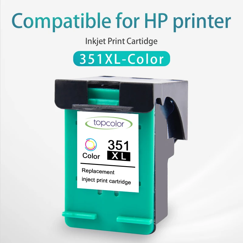 

Topcolor 351XL Tri-Color Ink Cartridge Replacement for HP 351 XL hp351 for C4358 5275 4210 4272 5273 Officejet J5785 Printer
