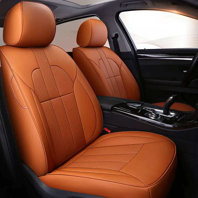 

custom cowhide Leather car seat cover for auto SSANG YONG Tivolan Korando Rexton Kyron Actyon car Interior accessories styling