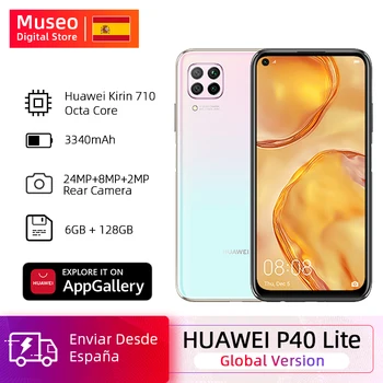 Global version Huawei P40 lite Cellphone 6G 128G 48MP Cameras AI 16MP front Camera 6.4 ''FHD Screen kirin 810 EMUI 10
