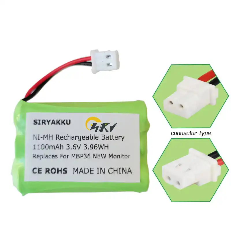 Batterie Rechargeable 800mAh 3.6V Pour Babyphone Motorola MBP33S MBP36 MBP36S MBP481 MBP482 MBP483 – Compatible VTech BM5463 Et Plus – Accu Ni-MH GP80AAAHC3BMX HRMR03