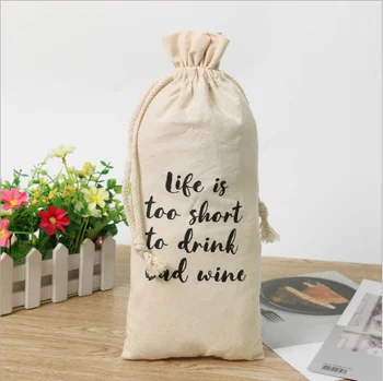 

New Customize the Logo Cartoon animated alphabet Printed Drawstring Bags Travel Canvas Chinese character Portable Organizer