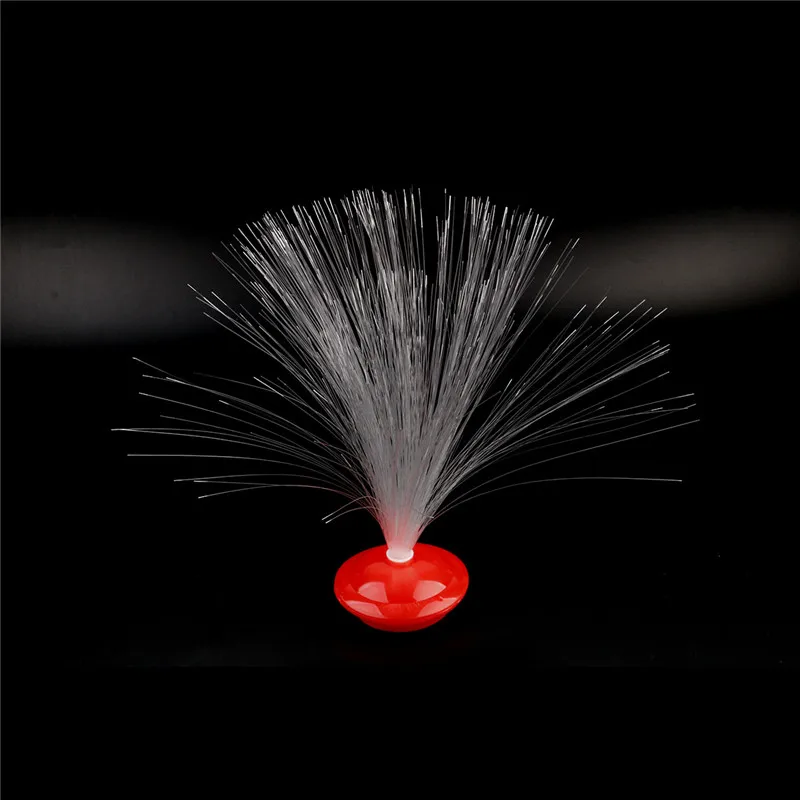 1PC Novelty Color Changing LED Fiber Optic Night Light Lamp Stand Decor Children Christmas Gift night lamp For Party