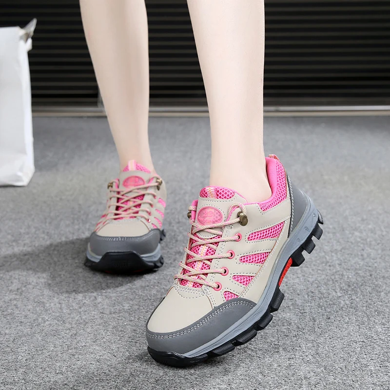 Pink Safety Shoes Women Construction 