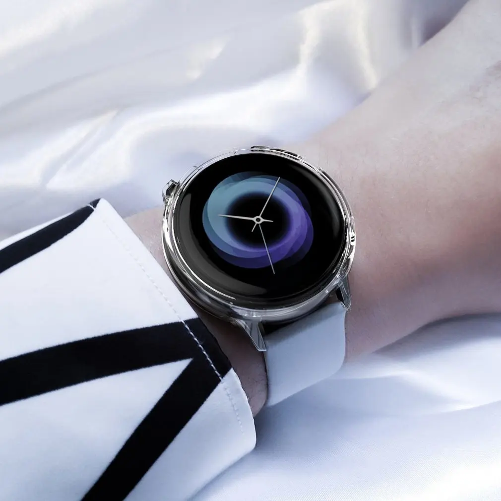 

Cover For Samsung galaxy watch active case bumper Accessories Protector Full coverage soft silicone Screen Protection case