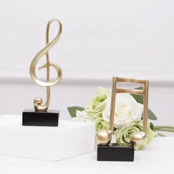 

Mini Musical Note Music Model Figurines Resin Miniatures Figurines DIY Crafts Desktop Ornement Office Cafe Piano Home Decor