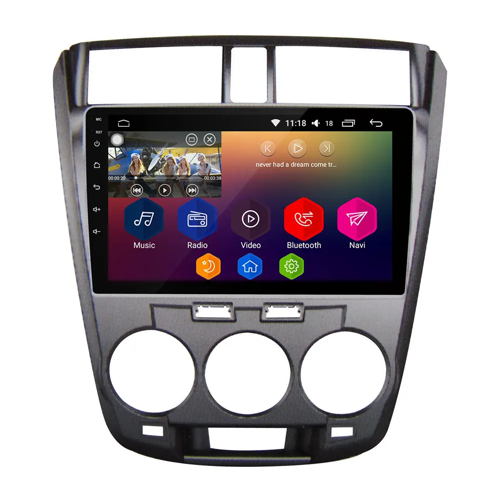 10," ips 4G DSP Carplay Android 8 Восьмиядерный 4 Гб ОЗУ 64 Гб ПЗУ BT автомобильный DVD мультимедийный плеер стерео радио для Honda City 2008