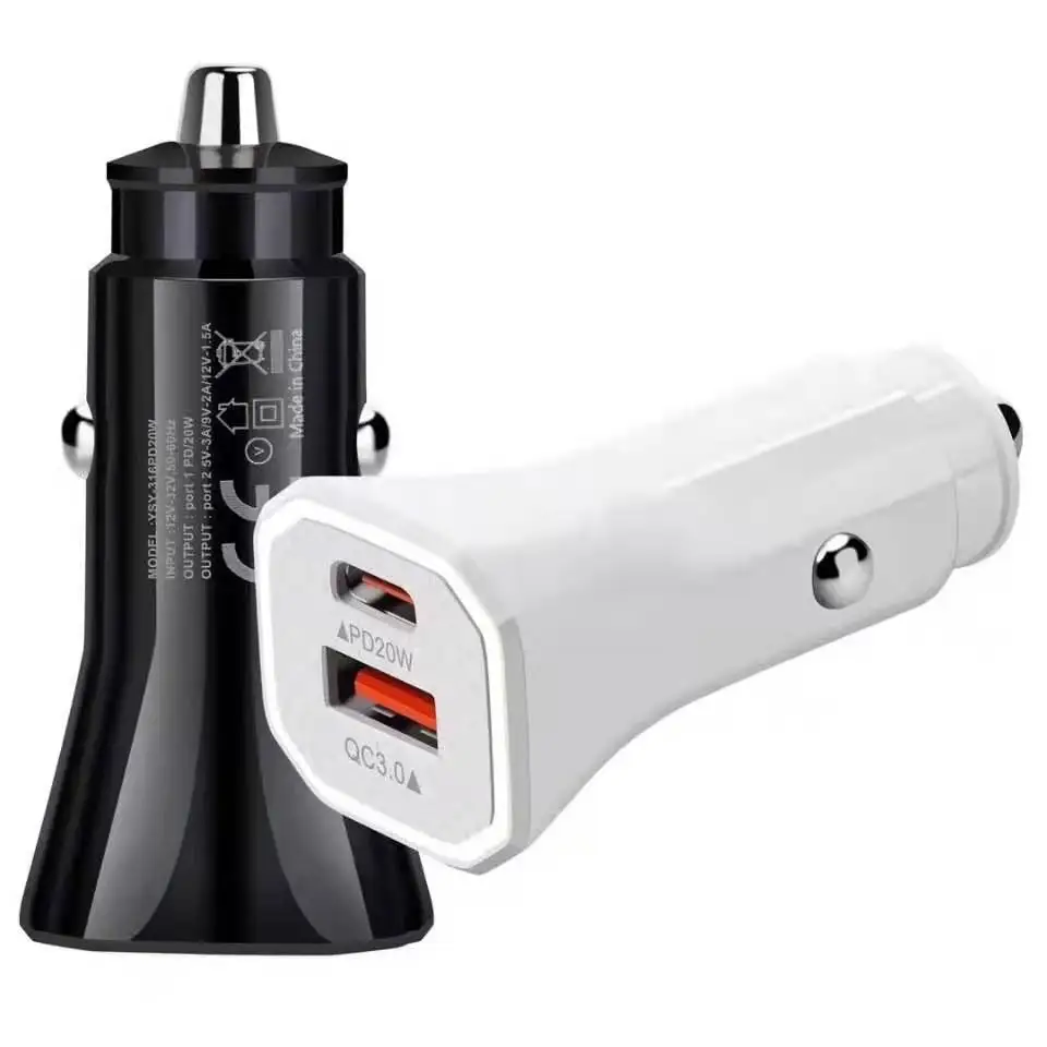 pd20w charger USB QC 3.0 Car Charger Quick Charge 3.0 Phone Charging Car Fast ChargerB Portable Charger for iPhone Xiaom