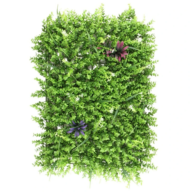 TOP!-60x40cm Artificial Meadow Artificial Grass Wall Panel for Wedding or Home Decorations- 2