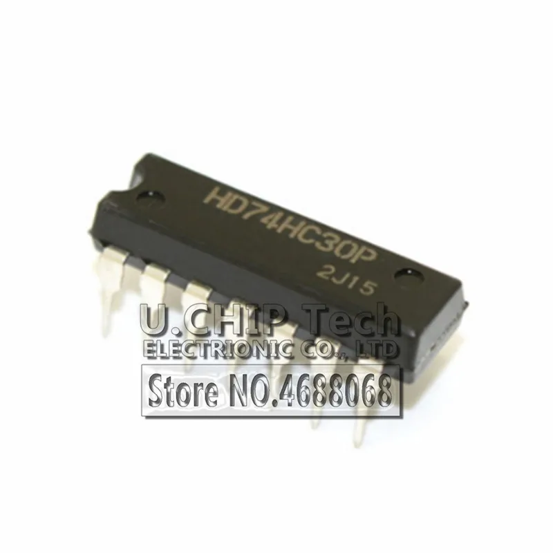 10 шт./лот новый оригинальный HD74HC30P SN74HC30N 74HC30 8-input NAND ВОРОТА DIP-14