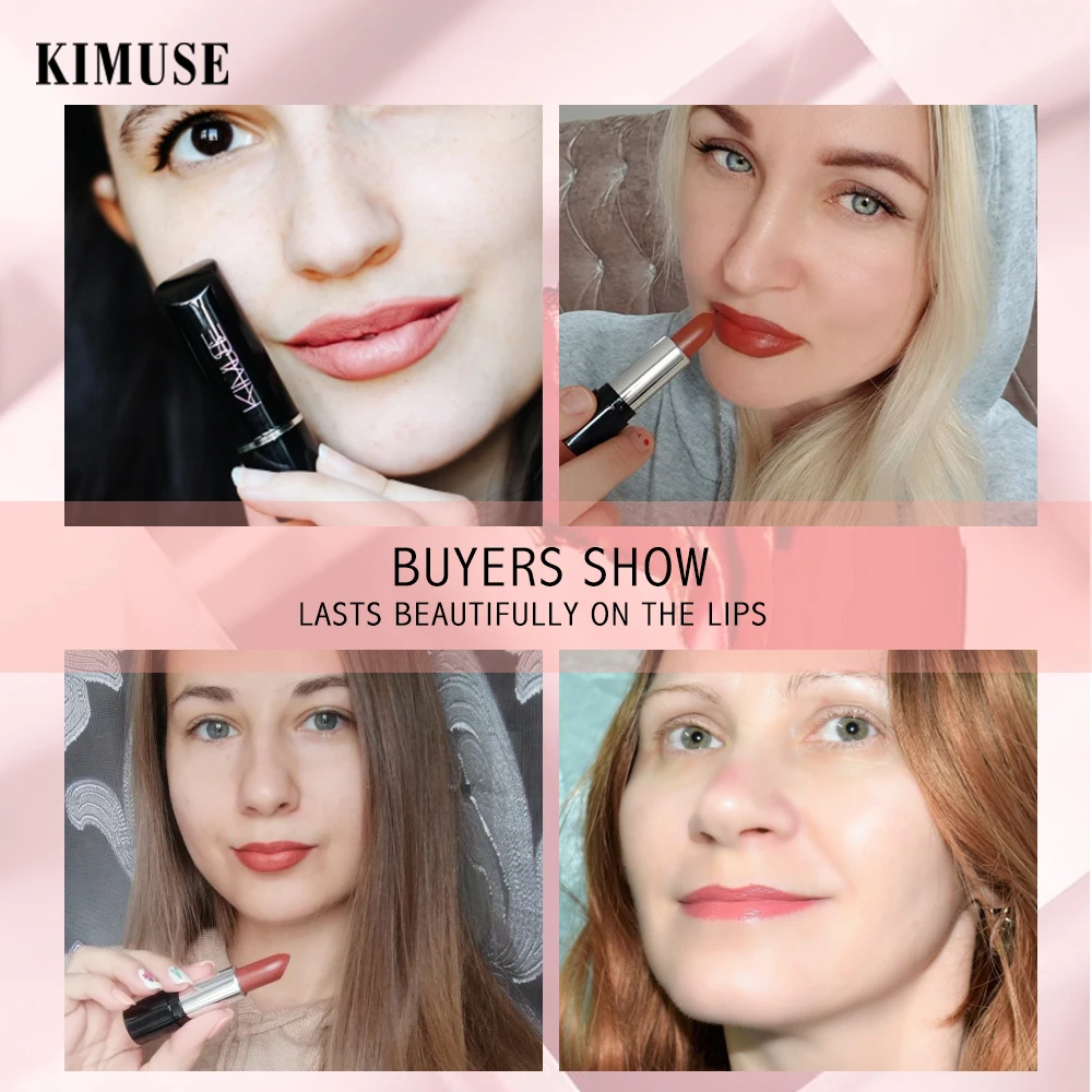 KIMUSE 10 цветов матовая фотоматовая помада для губ косметика легкая в нанесении