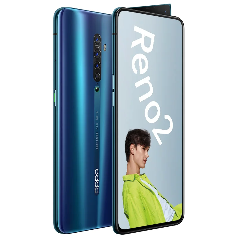 DHL Быстрая Oppo Reno 2 20x zoom сотовый телефон Snapdragon 730 6," 2400X1080 8 ГБ ОЗУ 3,0 Гб ПЗУ МП 5 камер VOOC