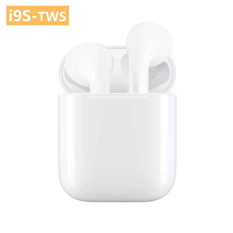 I9s TWS наушники мини беспроводные Bluetooth наушники гарнитуры стерео супер бас наушники беспроводные для IPhone Xiaomi huawei samsung - Цвет: i9s tws white