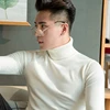 Turtleneck Sweaters For Men 2022 Autumn Knitted Pullovers Korean Knitwear Slim Fit Solid Color Casual Men's Wool Sweaters S-3XL ► Photo 3/6