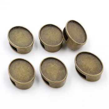 

10pcs 13x18mm Inner Size Bronze Cameo Cabochon Base Setting Charms Pendant necklace findings (D4-19)