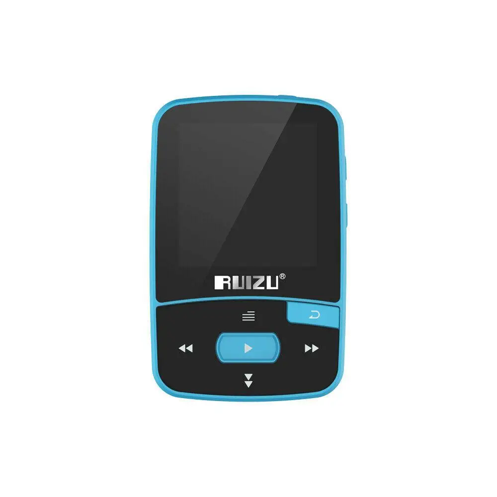 RUIZU X50 MP3 MP4 музыкальный плеер 1,5 дюймов экран Беспроводная Поддержка Bluetooth 4,0 300 мАч батарея без потерь FM радио APE/FLAC/WAV r60 - Цвет: Blue