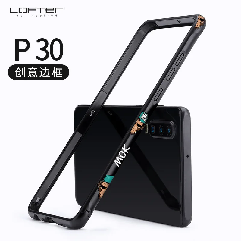 

Cool Metal Phone Bumper for Huawei P30 Phone Cases for Huawei P30 Pro Shockproof Protective Aluminum Silicone Frame Cover Coque