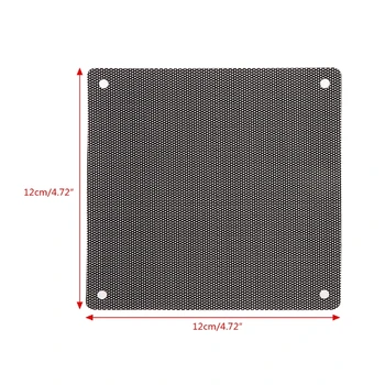 

5Pc Computer Mesh PVC Case Fan Dust Filter Dustproof Cover Chassis Dust Cover WXTB