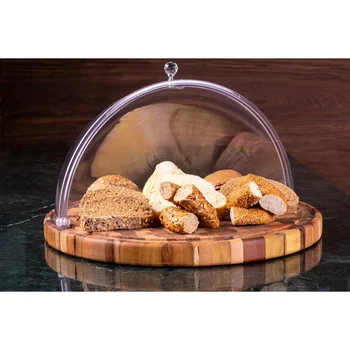 

Cake Serving Tray End Grain Luxury Handmade Round Cake Tray High Quality