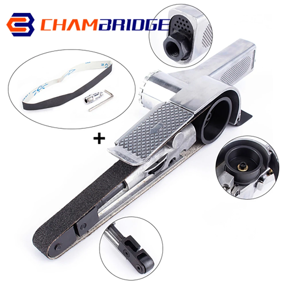 3/8 "Air Gürtel Sander Pneumatische Luft Winkel Schleifen Maschine mit Schleifen Gürtel für Luft Kompressor Schleifen Pneumatische Werkzeug Set – Detail 8