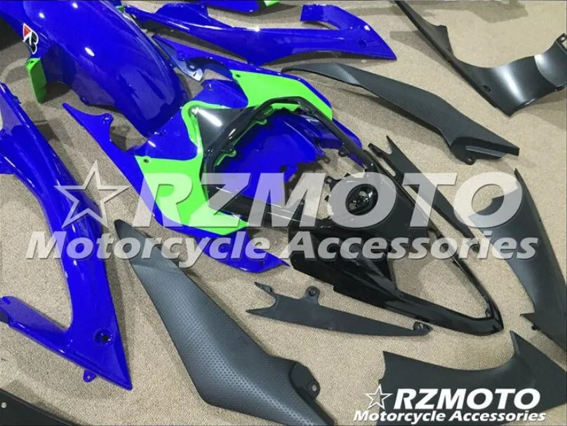 4Gifts New ABS Injection Mold motorcycle Fairings Fit For YAMAHA YZF-R6-600 2008- 08-16 Bodywork Set Custom blue green