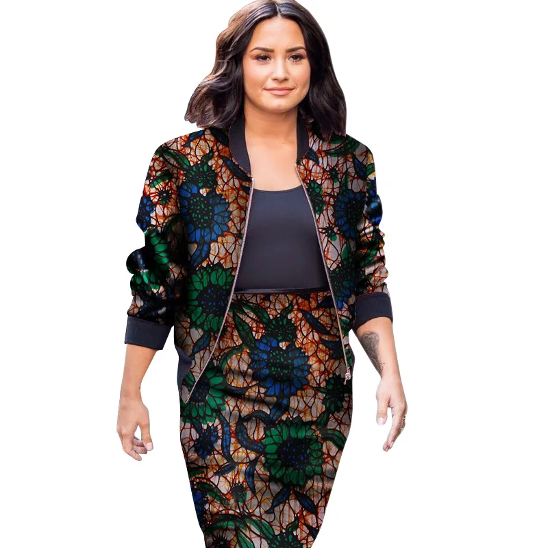 Женский комплект из 2 предметов африканская одежда куртка и короткая юбка