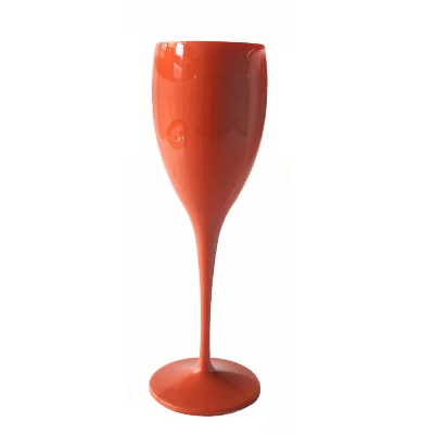 orange Чашки Moet акриловые небьющиеся бокалы для шампанского вина пластиковые оранжевые белые бокалы MOET CHANDON бокалы для вина ледяные императорские бокалы для вина es бокалы - Цвет: orange