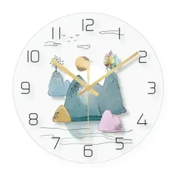 

Wall Clock Chinese Style Living Room Creative Clock Hotel Restaurant Silent Fashion Moral Decoration Decorative Wall Table Clock