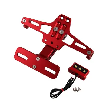 

Universal CNC Motorcycle Adjustable Angle Aluminum License Number Plate Frame Holder Bracket