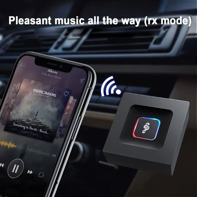 2в1 перезаряжаемый беспроводной Bluetooth адаптер V4.2 аудио стерео адаптер передатчик приемник для автомобиля AUX MP3 MP4 ТВ ПК динамик