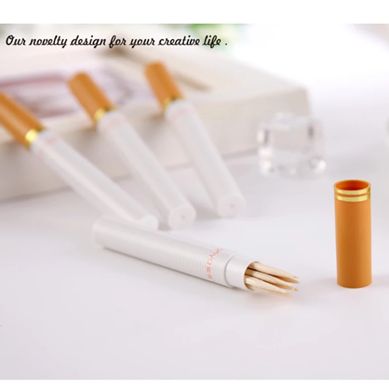 

Portable Pocket Toothpick Holder Toothpick Bucket Mini Box Storage Box Seal Bottle Travel Toothpick Dispenser