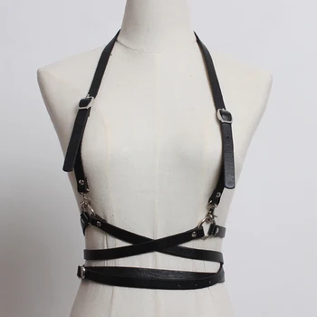 

[EWQ] New Spring Autumn 2020 Fashion Personality Casual Strap Harness Strap High Quality PU Belts Women All-match QD473