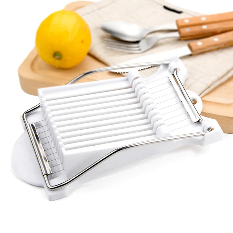 

Bread Sausage Slicer Stainless Steel 10 Wires Slice Meat Fruit Soft Cheeses Kitchen Cooking Tools &T8