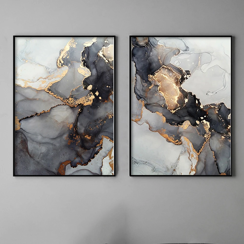 Large-Black-and-Gold-Marble-Wall-Decor-on-Gray-Abstract-Canvas-Painting-Wall-Art-Nordic-Print (4)