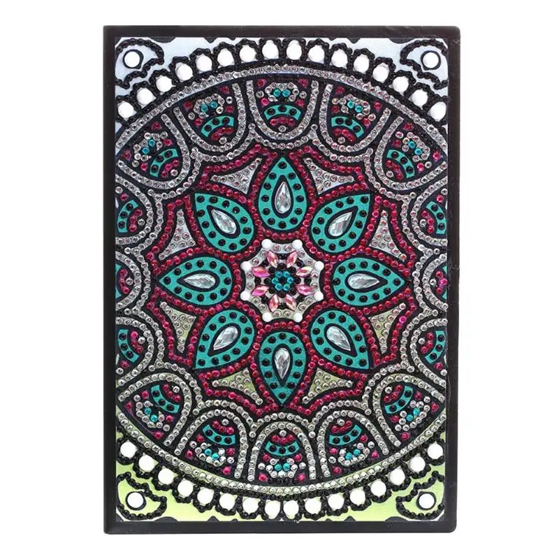 New Diamond Painting Notebook DIY Santa Flower Animal Pattern Special Shaped Diamond 50 Pages A5 Sketchbook Cross Stitch Crafts - Цвет: J