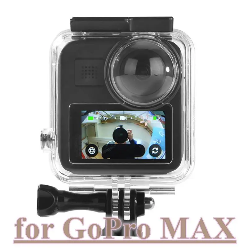 

Touchscreen Waterproof Housing Case for GoPro MAX Diving Protection Underwater Dive Cover for Go Pro Max Camera Accessories