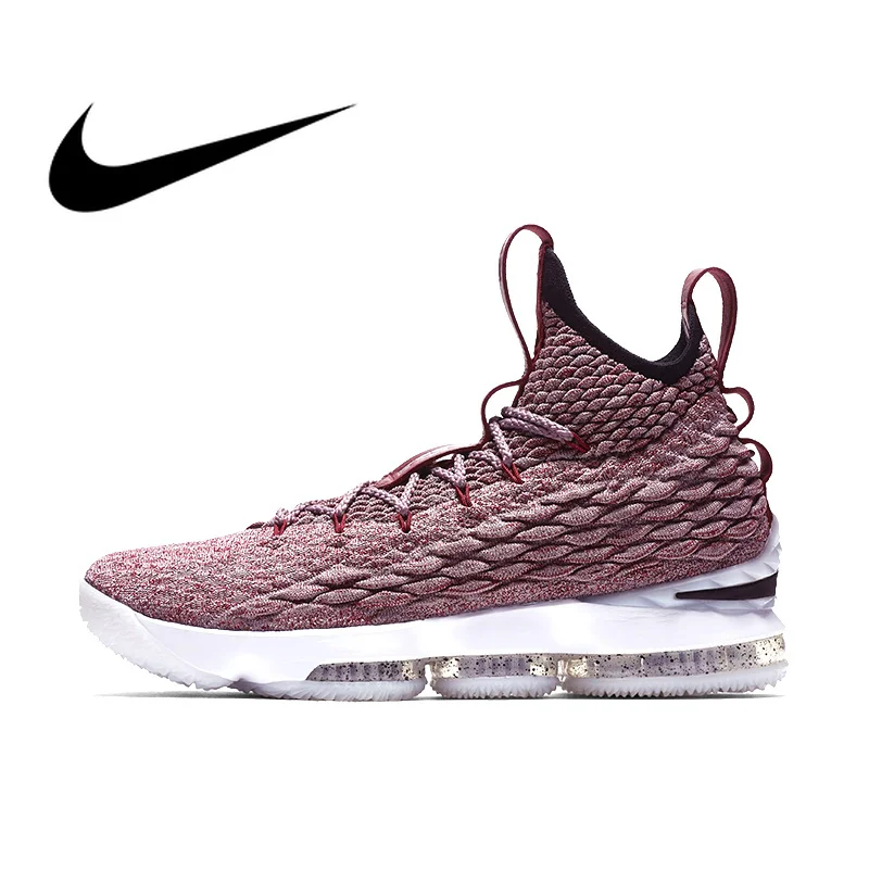 Оригинальные подлинные мужские баскетбольные кроссовки NIKE LEBRON XV EP, спортивные уличные кроссовки, удобные дышащие новое поступление