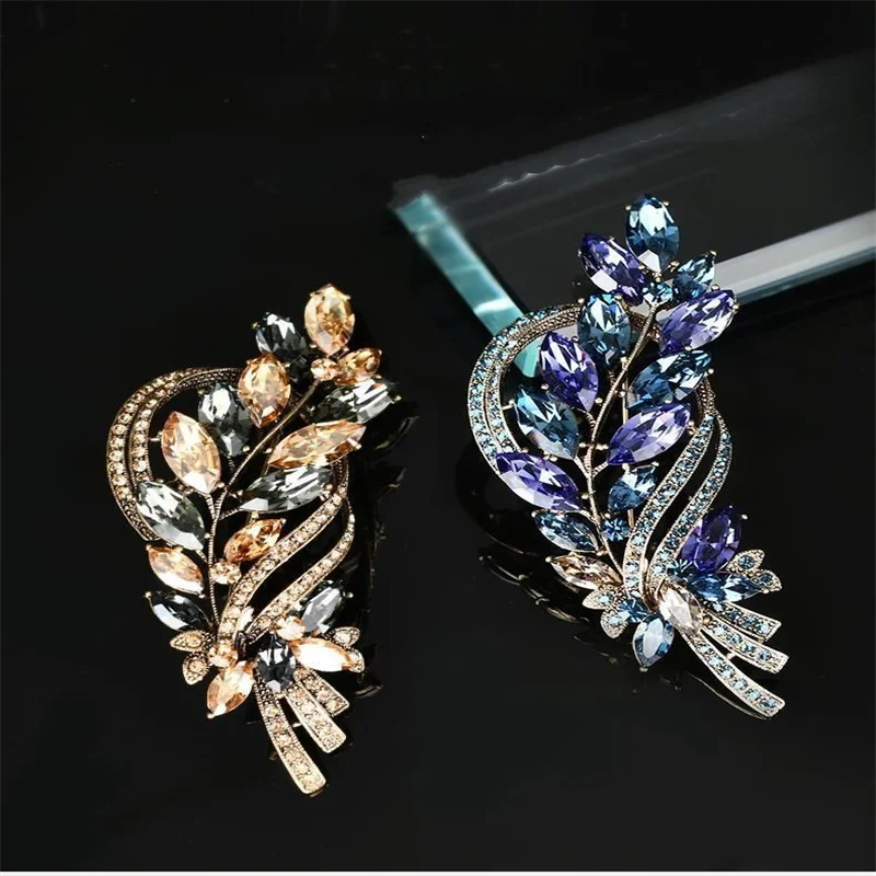 chinese dress ladies Unique Vintage Plus Size Black & Peacock Brooch Maxi Dress