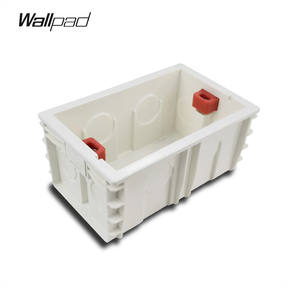 3-6M Wallpad 70*85mm IL AU US Standard Cassette Wall Mounting Rectangle Box for 118*75MM Wall Switch Socket Back Hidden Box