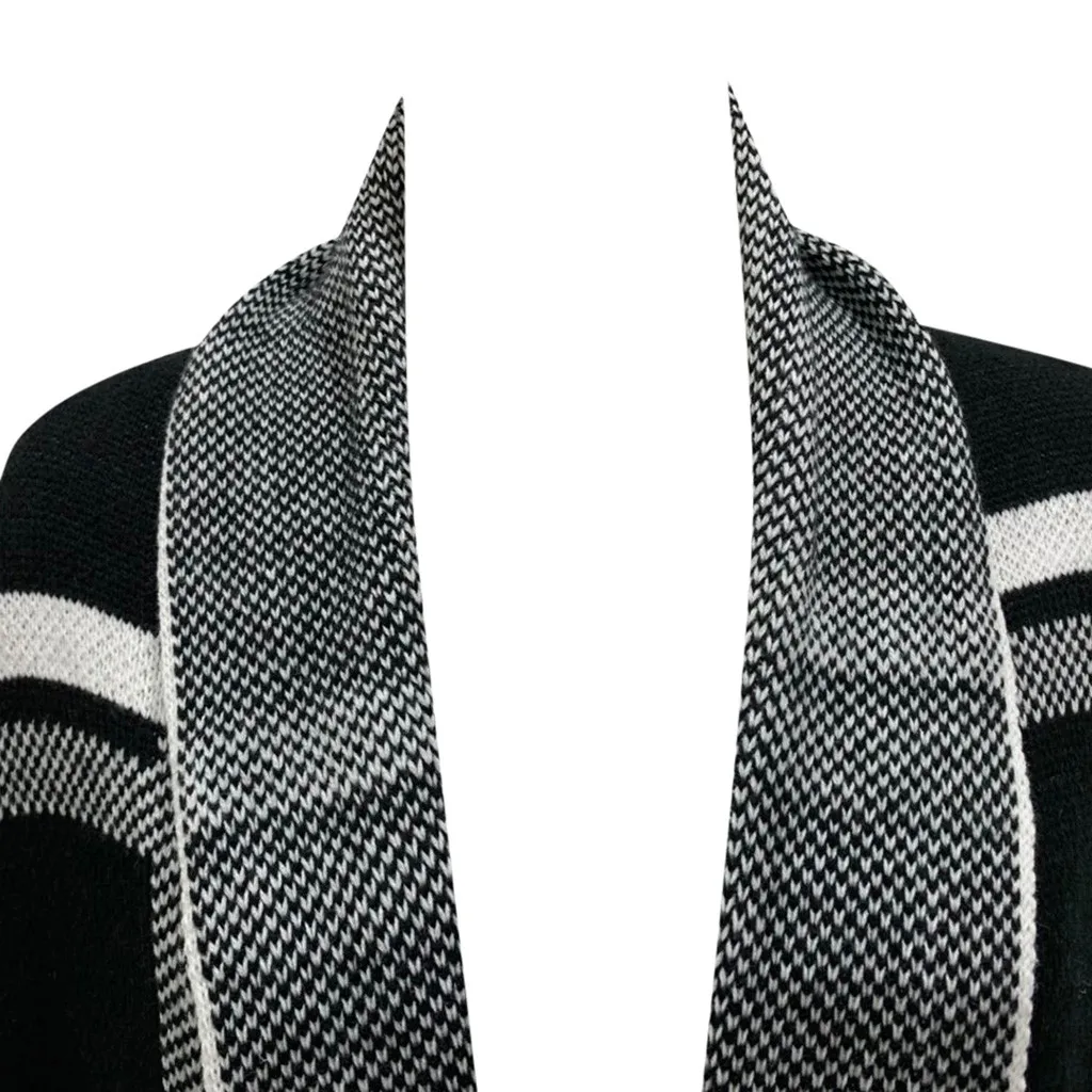 Модная Осенняя верхняя одежда, женский кардиган с длинными рукавами и принтом в клетку, повседневный вязаный свитер с v-образным вырезом, большие размеры S-xl# J30