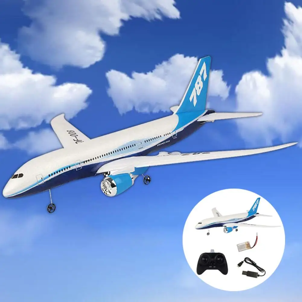 DIY EPP Remote Control Aircraft RC Drone Boeing 787 Fixed Wing Plane Kit Toy