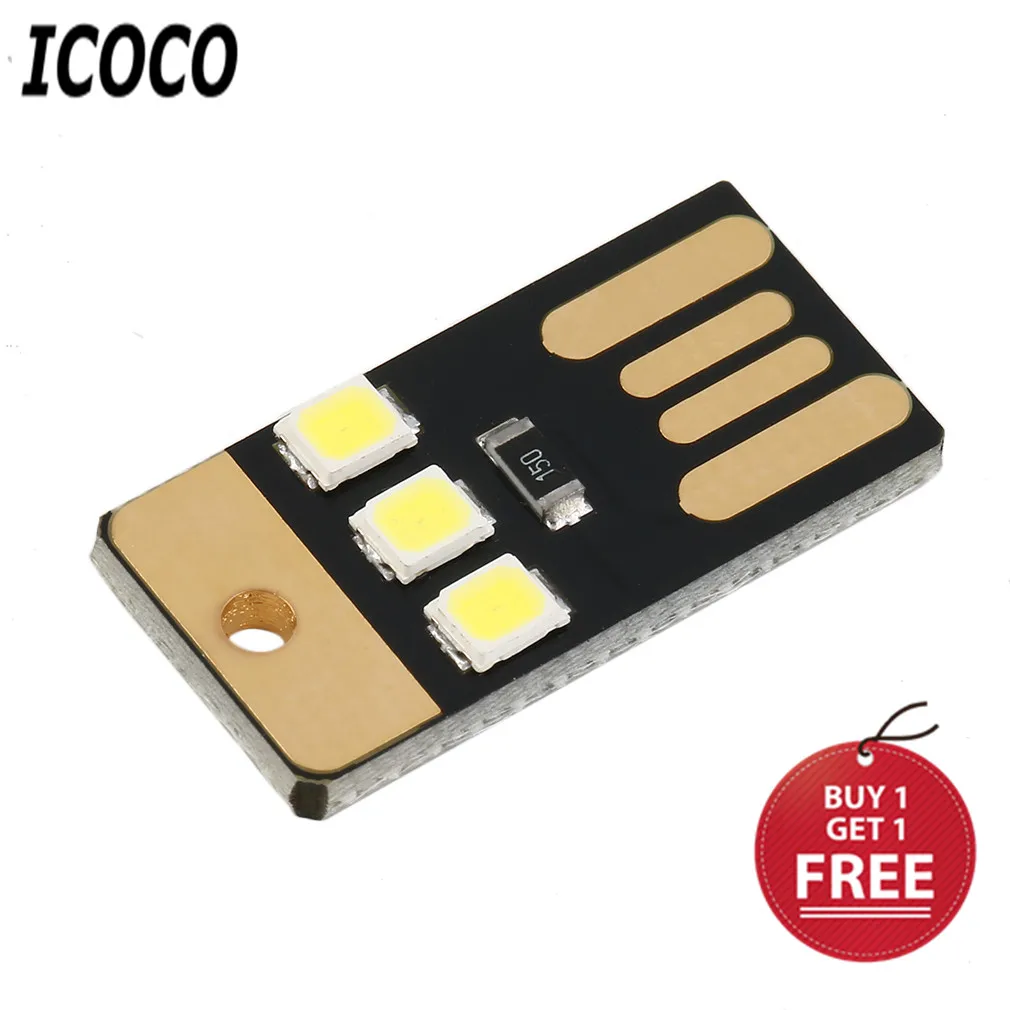 ICOCO портативный мини USD Мощный светодиодный светильник ультра низкая мощность 2