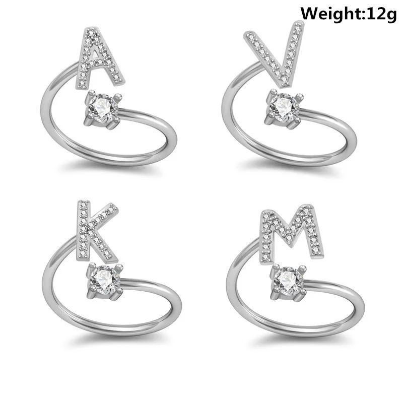 

Women's Ring 26 Letters English Girlfriend Valentine's Day Anniversary!
